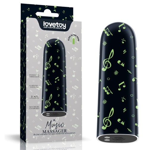 Rechargeable Glow-in-the-dark Music Massager